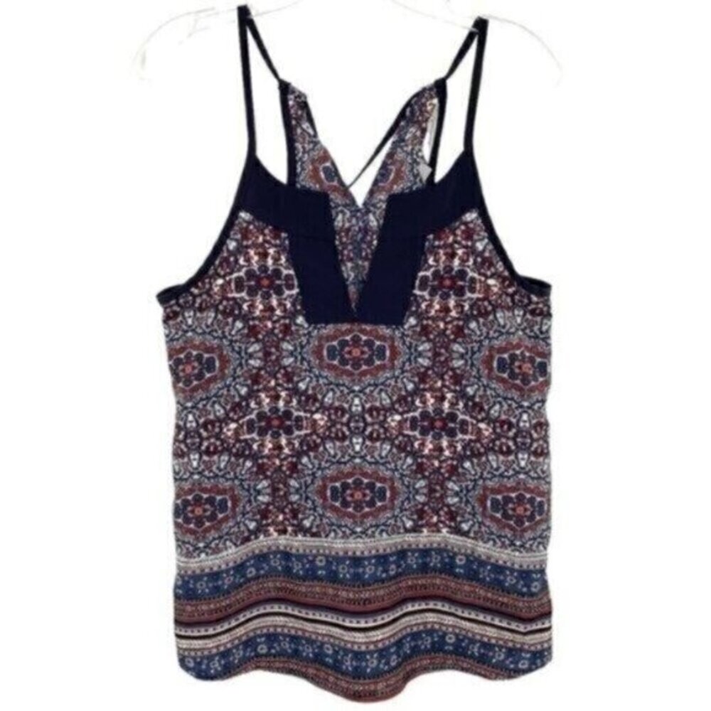 Athleta Medallion Dunes Boho Tassel Halter Tank Top